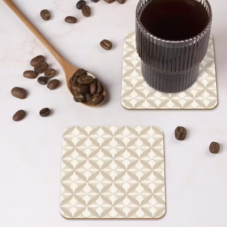 Untersetzer​ - Muster - Klassisch - Beige — 4