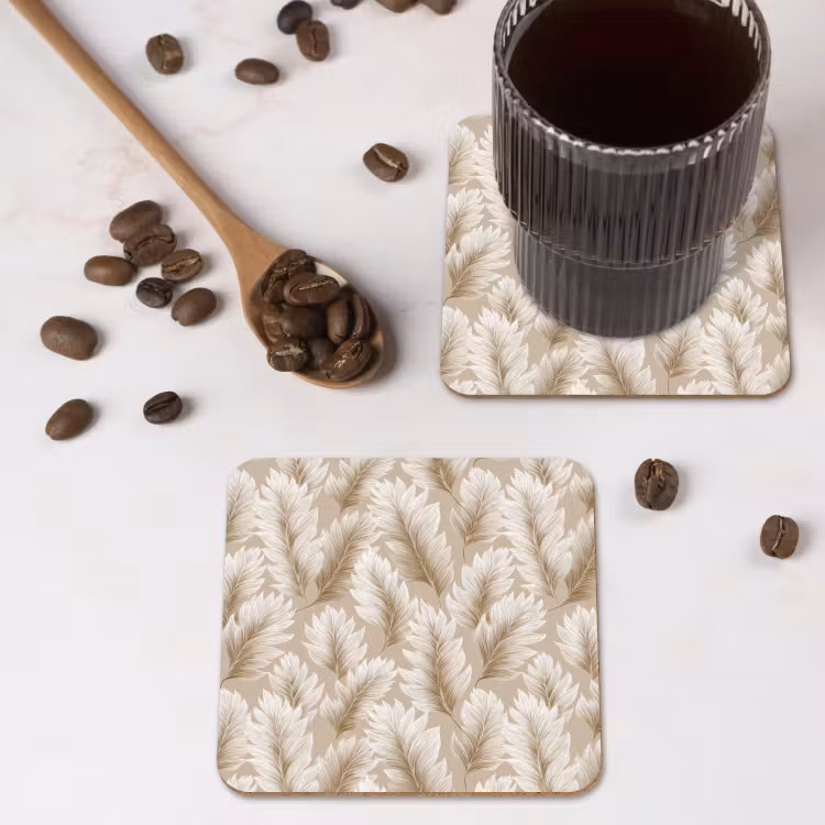 Untersetzer​ - Botanisch - Muster - Beige — 4