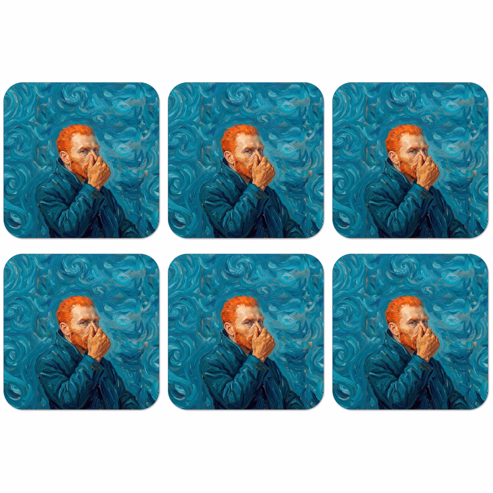 Untersetzer​ - Hochformat - Klassisch - Blau — 1