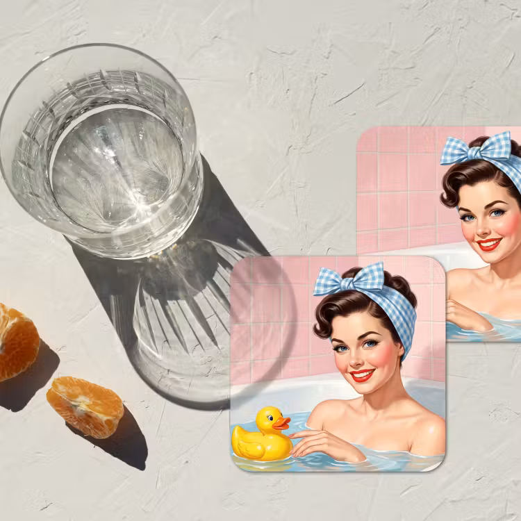 Untersetzer​ - Badezimmer - Ente - Blau — 2