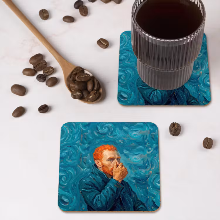 Untersetzer​ - Hochformat - Klassisch - Blau — 4