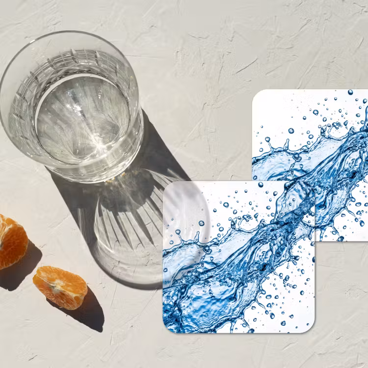 Untersetzer​ - Spash - Wasser - Blau — 2