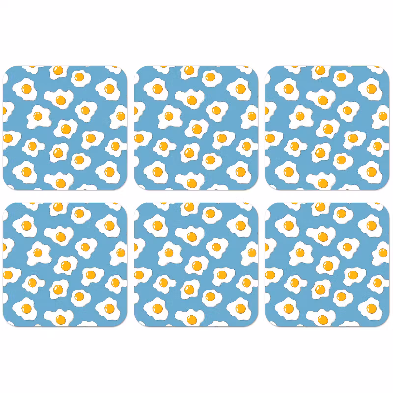 Untersetzer​ - Eier - Eigelb - Blau — 1