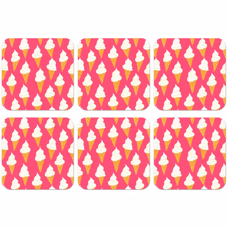 Untersetzer​ - Softeis - Hornisse - Rosa — 1