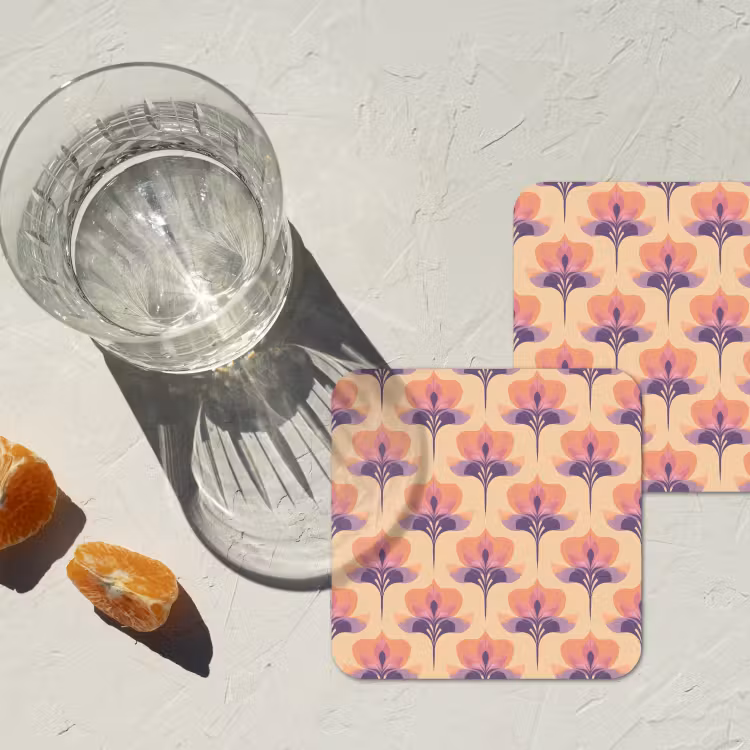 Untersetzer​ - Botanisch - Muster - Pastell — 2