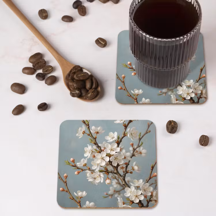 Untersetzer​ - Botanisch - Stilleben - Blau — 4