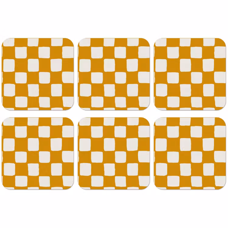 Untersetzer​ - Grafik - Muster - Ocker — 1