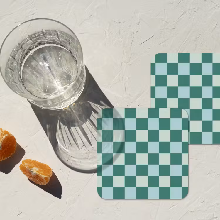 Untersetzer​ - Schach - Klassisch - Grün — 2
