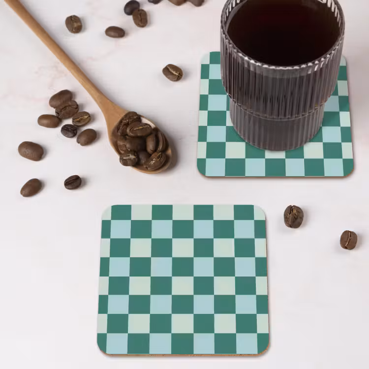 Untersetzer​ - Schach - Klassisch - Grün — 4
