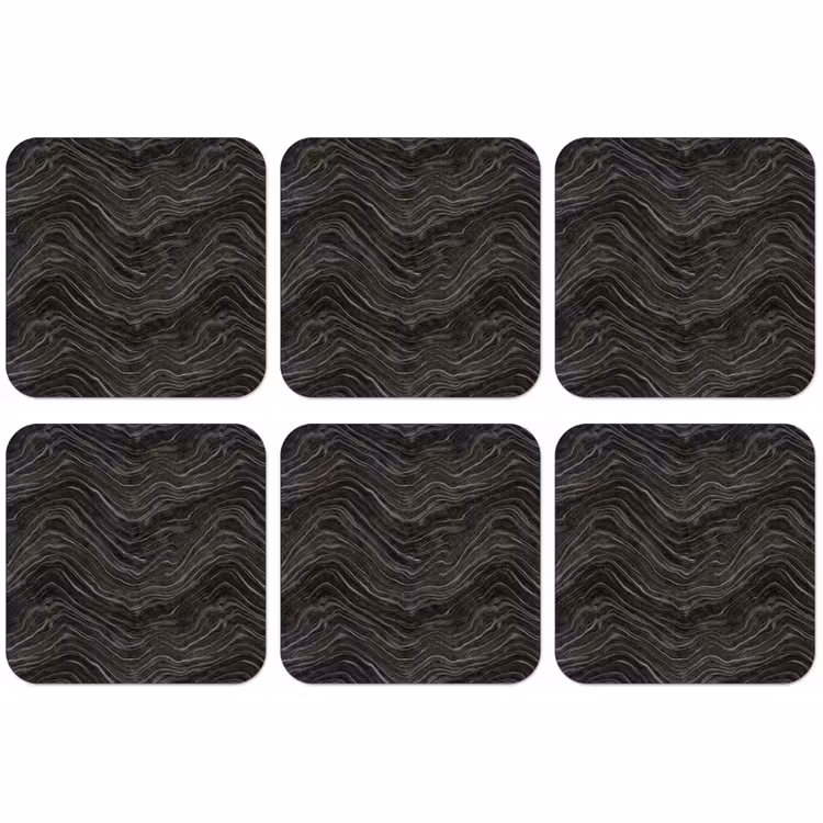 Untersetzer​ - Muster - Kontrast - Anthrazit — 1
