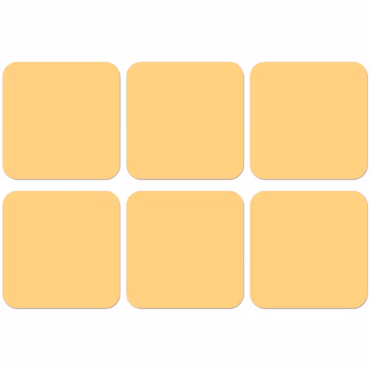 Untersetzer​ - Aprikose – Eis – Orange — 1