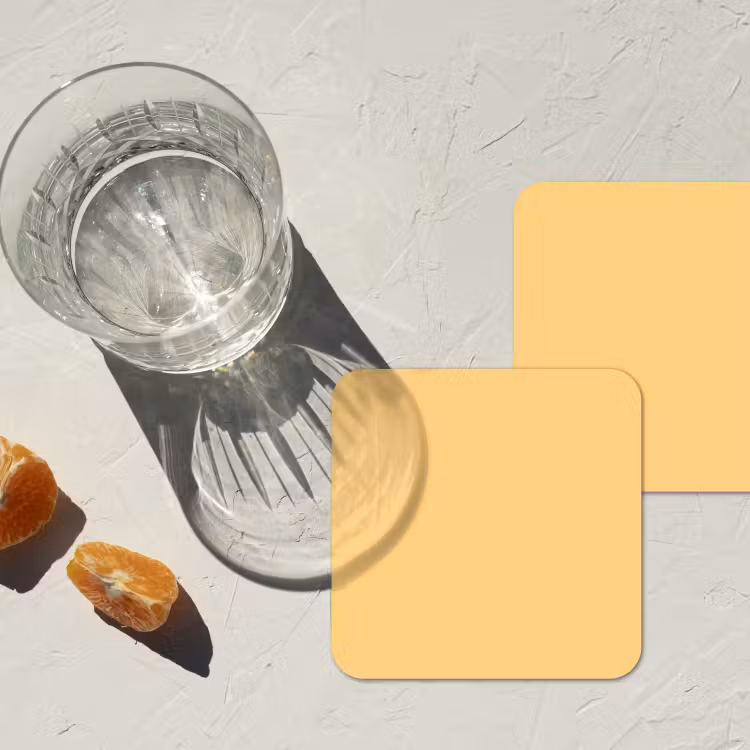 Untersetzer​ - Aprikose – Eis – Orange — 2