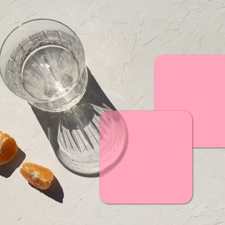 Untersetzer​ - Bubblegum – Pink – Rosa — 2