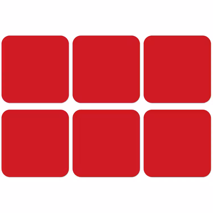 Untersetzer - Crimson – Samt – Rot — 1