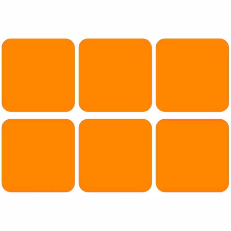 Untersetzer - Marigold – Glow – Orange — 1