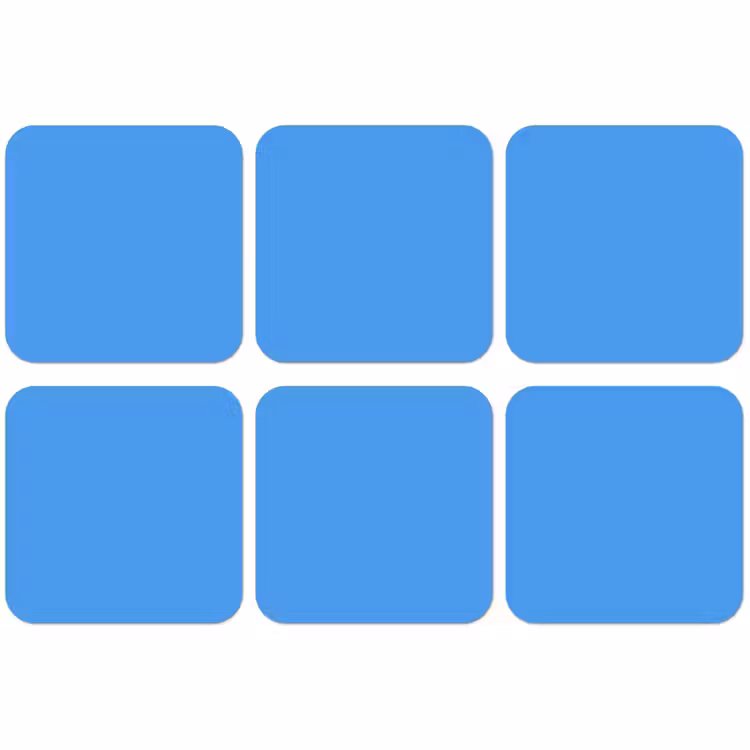 Untersetzer - Hell – Azurblau – Blau — 1