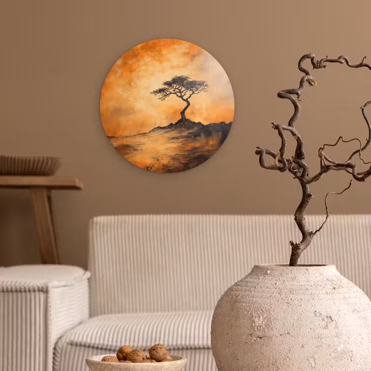 Forexbild Rund - Baum - Landschaft - Orange — 2