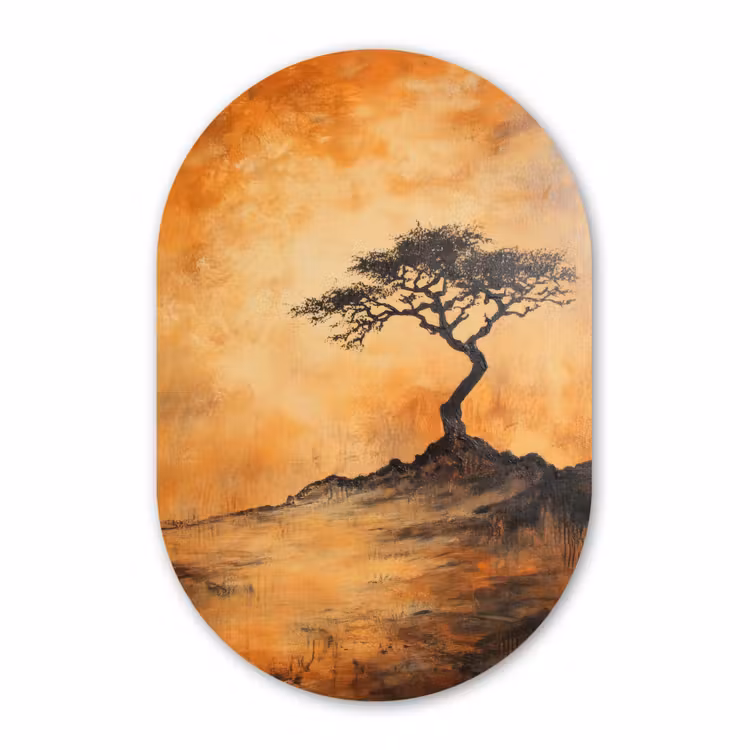 Forexbild Oval - Baum - Landschaft - Orange — 1