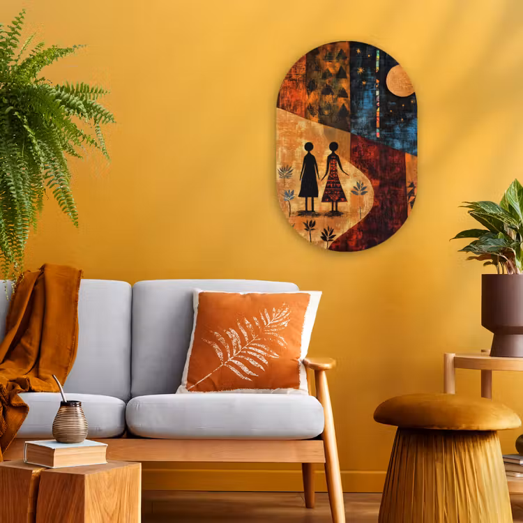 Forexbild Oval - Scherenschnitte - Abstrakt - Sonne - Mond — 2
