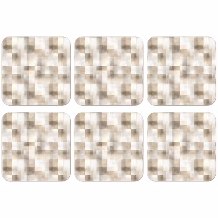 Untersetzer​ - Textur - Leinen - Beige — 1