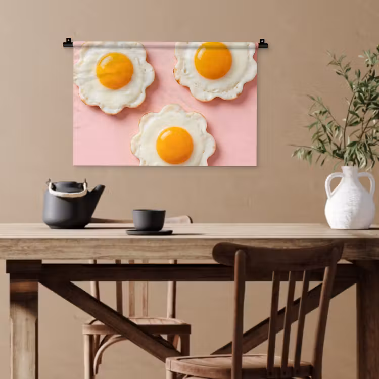 Wandtuch - Eier - Blume - Rosa — 3