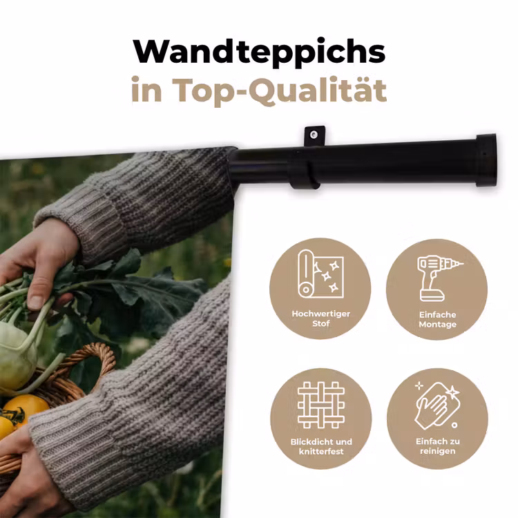 Wandtuch - Feld - Gemüse - Bio - Ernte — 6