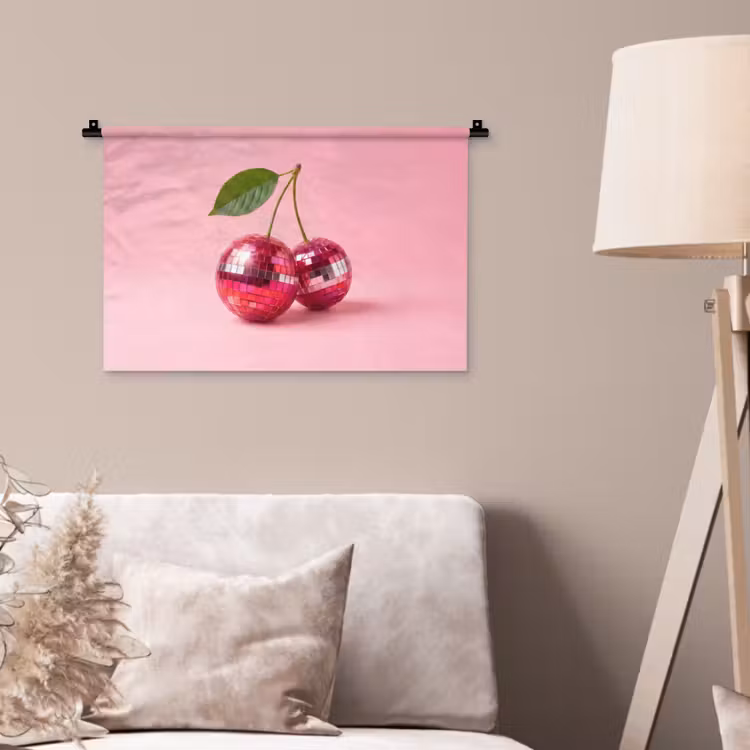 Wandtuch - Disco - Kirsche - Rosa — 2