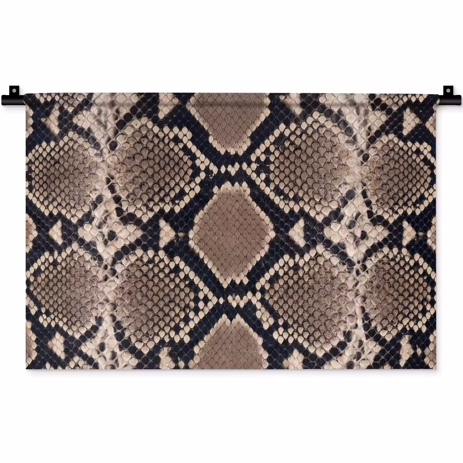 Wandtuch - Schlangendruck - Python - Braun — 1