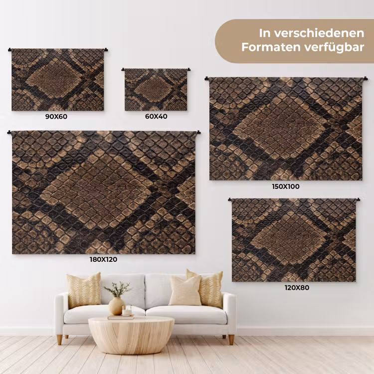 Wandtuch - Python - Schuppen - Bronze — 7