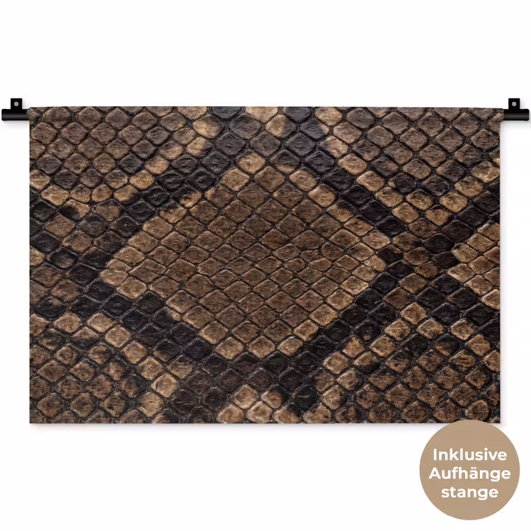 Wandtuch - Python - Schuppen - Bronze — 8