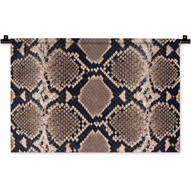 Wandtuch - Schlangendruck - Python - Braun — 1