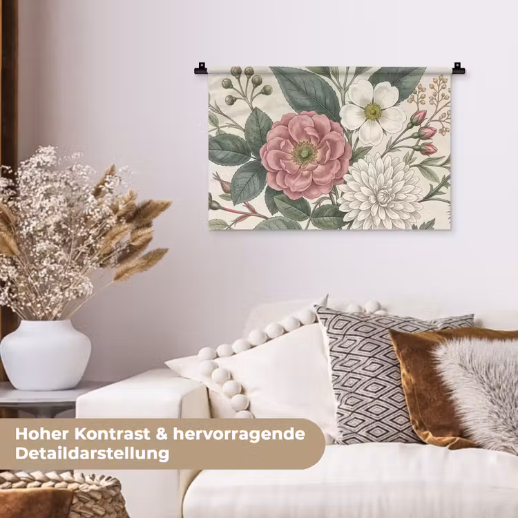 Wandtuch - Romantisch - Design - Farbenfroh — 5