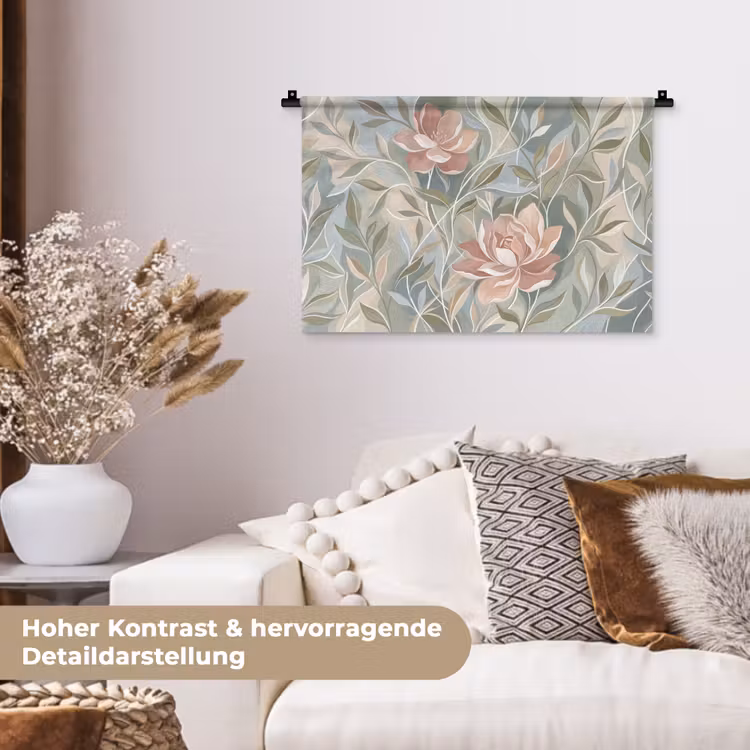 Wandtuch - Elegant - Romantisch - Rosa — 5
