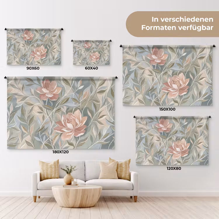 Wandtuch - Elegant - Romantisch - Rosa — 7