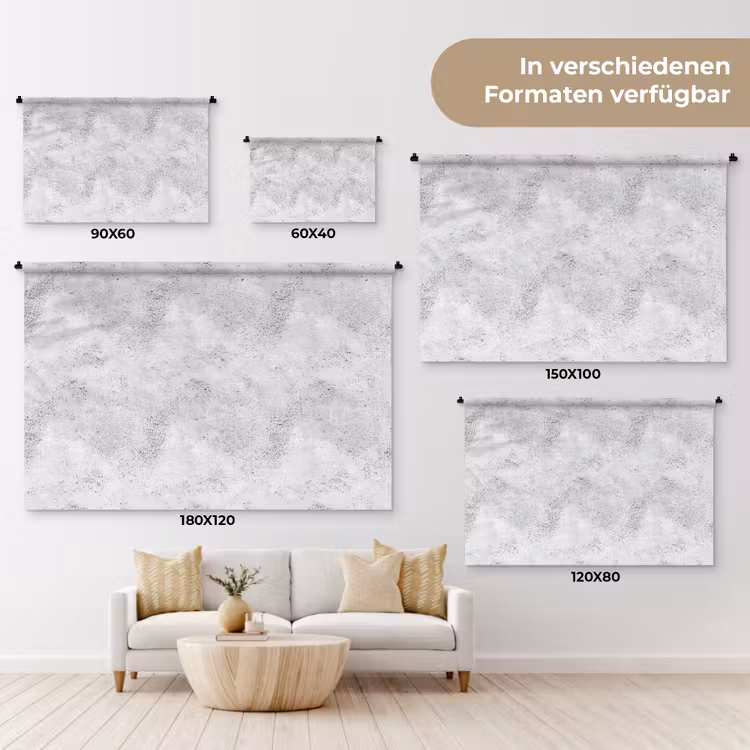 Wandtuch - Hellgrau - Grob - Dezent — 7