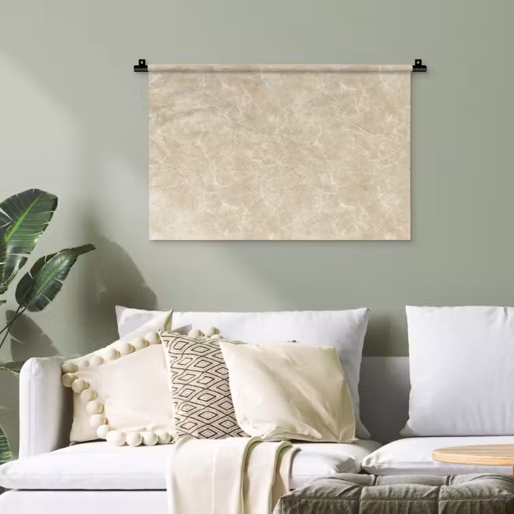 Wandtuch - Hellbeige - Marmor - Diffusionsäderung — 4