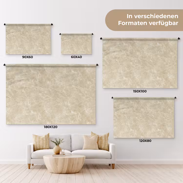 Wandtuch - Hellbeige - Marmor - Diffusionsäderung — 7