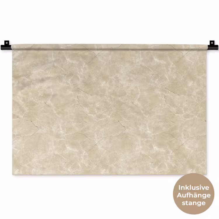 Wandtuch - Hellbeige - Marmor - Diffusionsäderung — 8