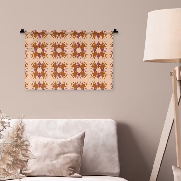 Wandtuch - Ornament - Muster - Ocker — 2