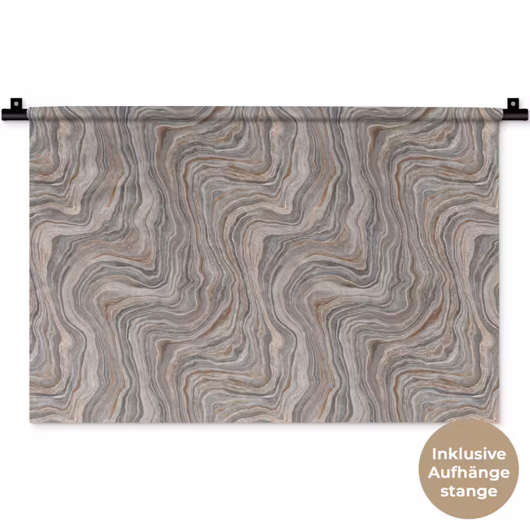 Wandtuch - Muster - Textur - Grau — 8
