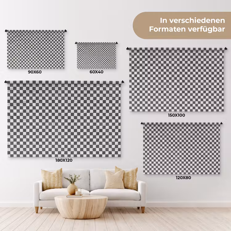 Wandtuch - Marmor - Muster - Grau — 7