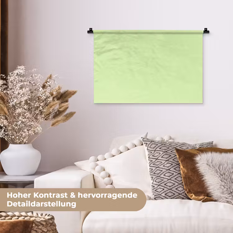 Wandtuch - Hell – Limette – Grün — 5
