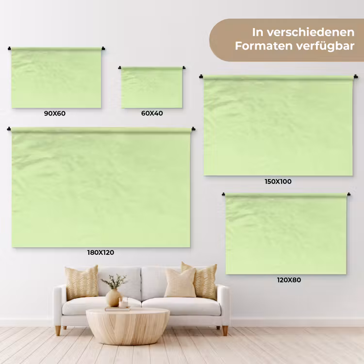 Wandtuch - Hell – Limette – Grün — 7