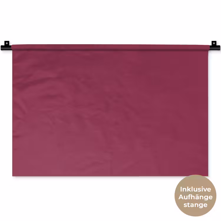 Wandtuch - Deep – Himbeere – Rot — 8