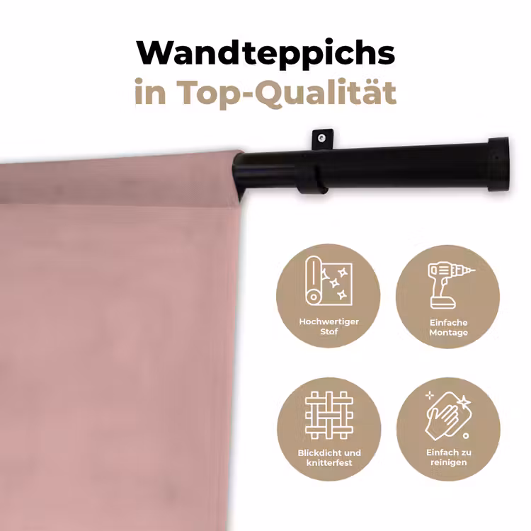 Wandtuch - Soft – Blush – Rosa — 6