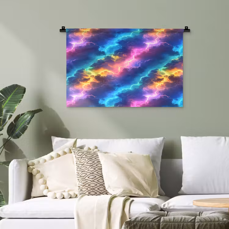 Wandtuch - Sturm - Blitz - Regenbogen — 4