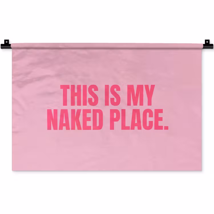 Wandtuch - Text - Modern - Rosa — 1