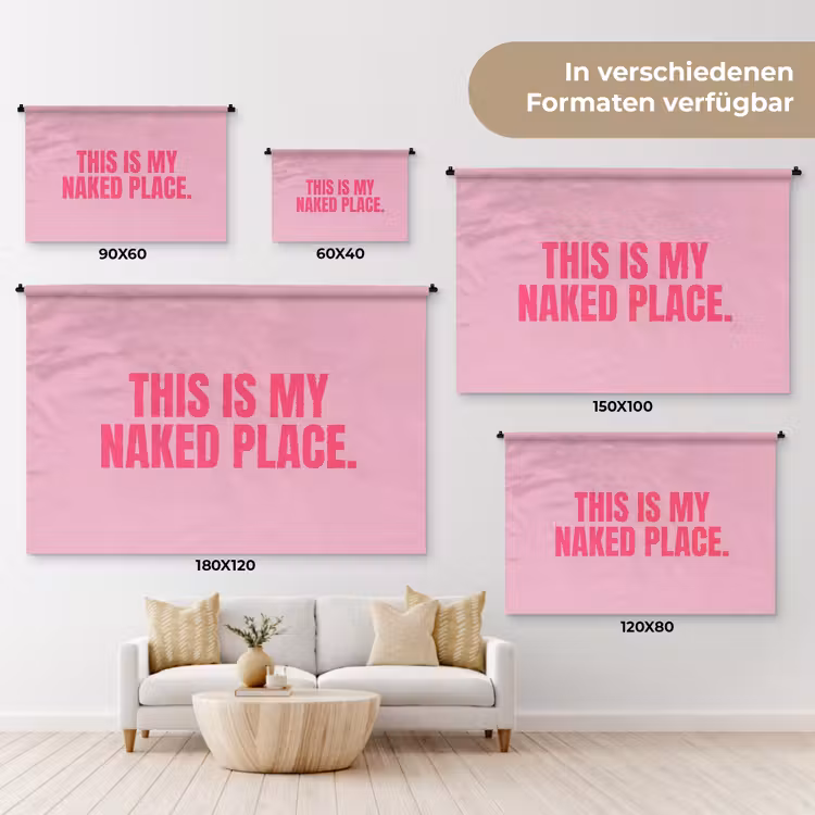 Wandtuch - Text - Modern - Rosa — 7