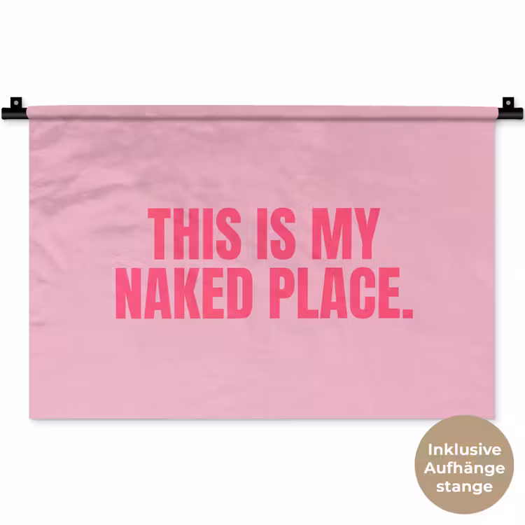 Wandtuch - Text - Modern - Rosa — 8