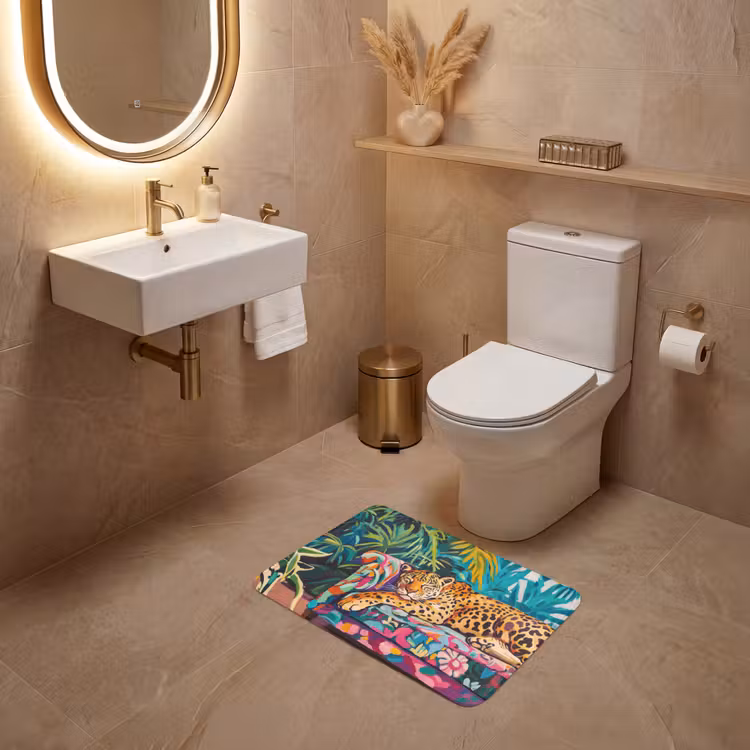 WC Vorleger - Leopard - Bunt - Tropisch — 4